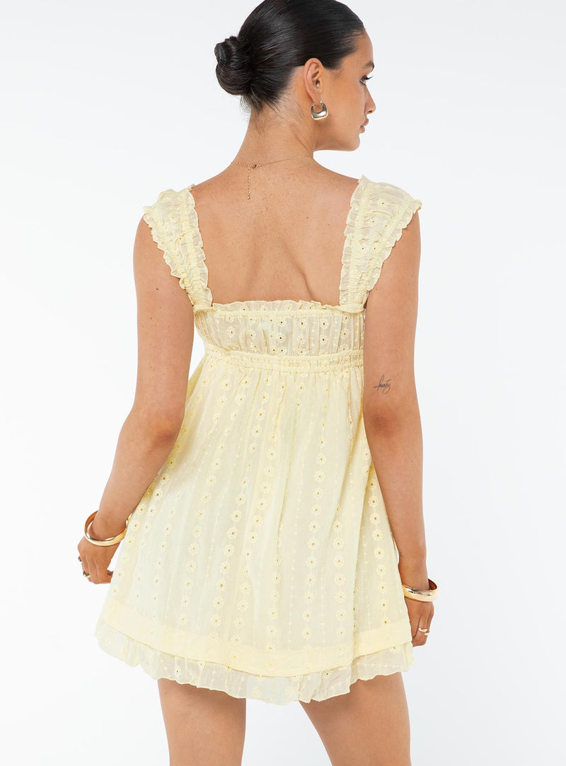 Vestido Mini Carlita Amarelo