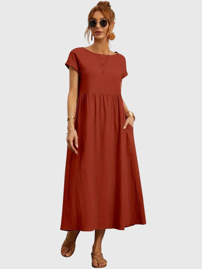 Giselle™ - Vestido Casual com Bolso