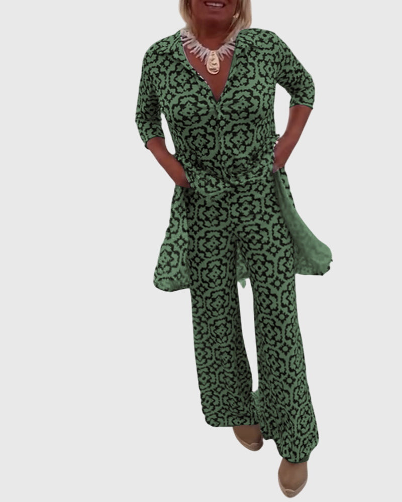 Gabriella™ | Conjunto Vintage Elegante de Duas Peças