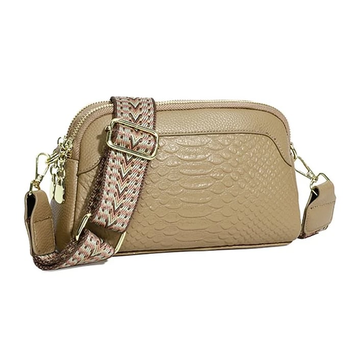 Olivia™ Elegante Encanto | Bolsa Mini Transversal com Estampa Croco