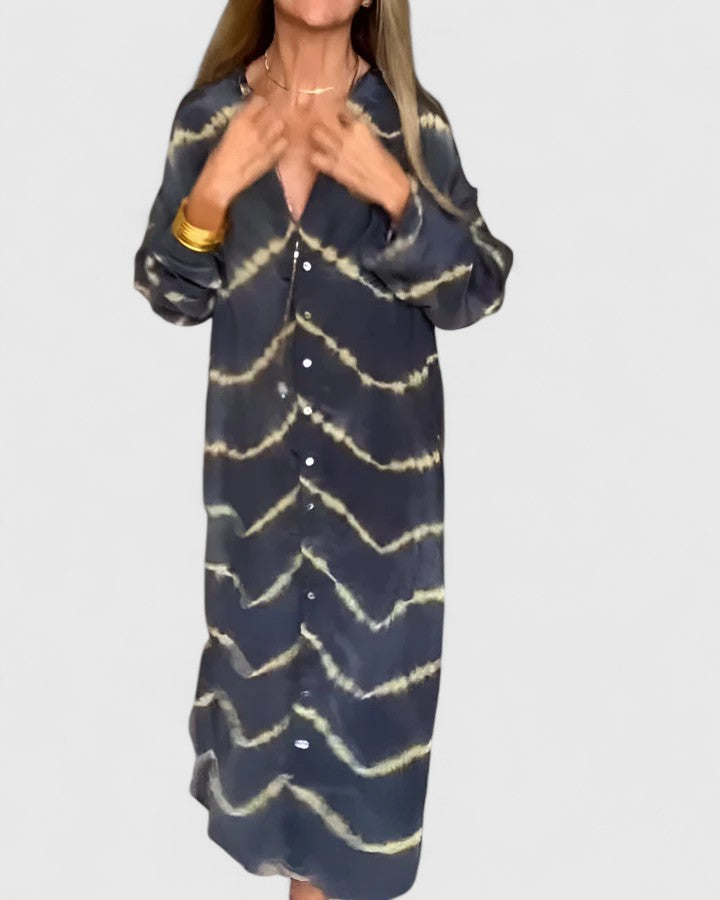 Amelie™ | Vestido Longo Listrado Boho Elegante