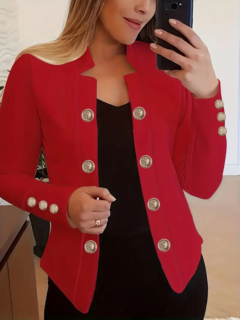 Layla™ - Blazer Estiloso de Dupla Abotoação