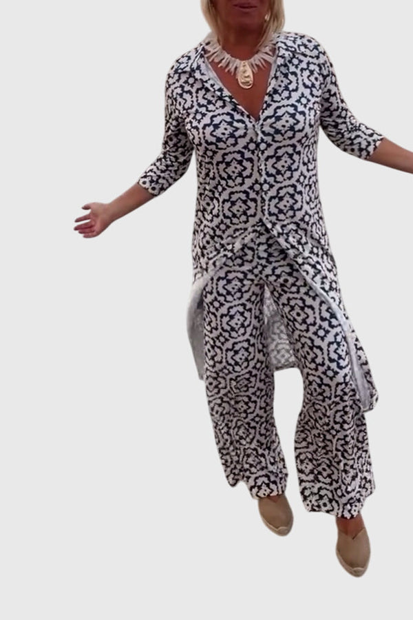 Gabriella™ | Conjunto Vintage Elegante de Duas Peças