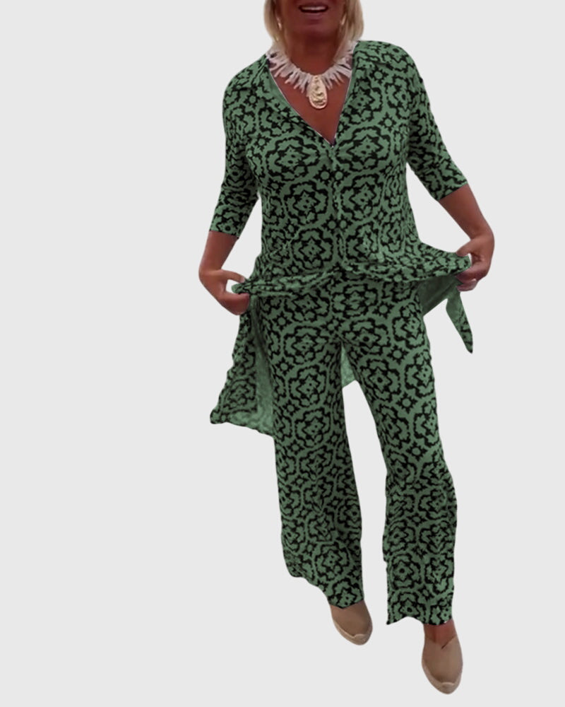 Gabriella™ | Conjunto Vintage Elegante de Duas Peças