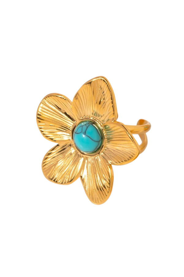 Anel Ajustável Flor de Dália