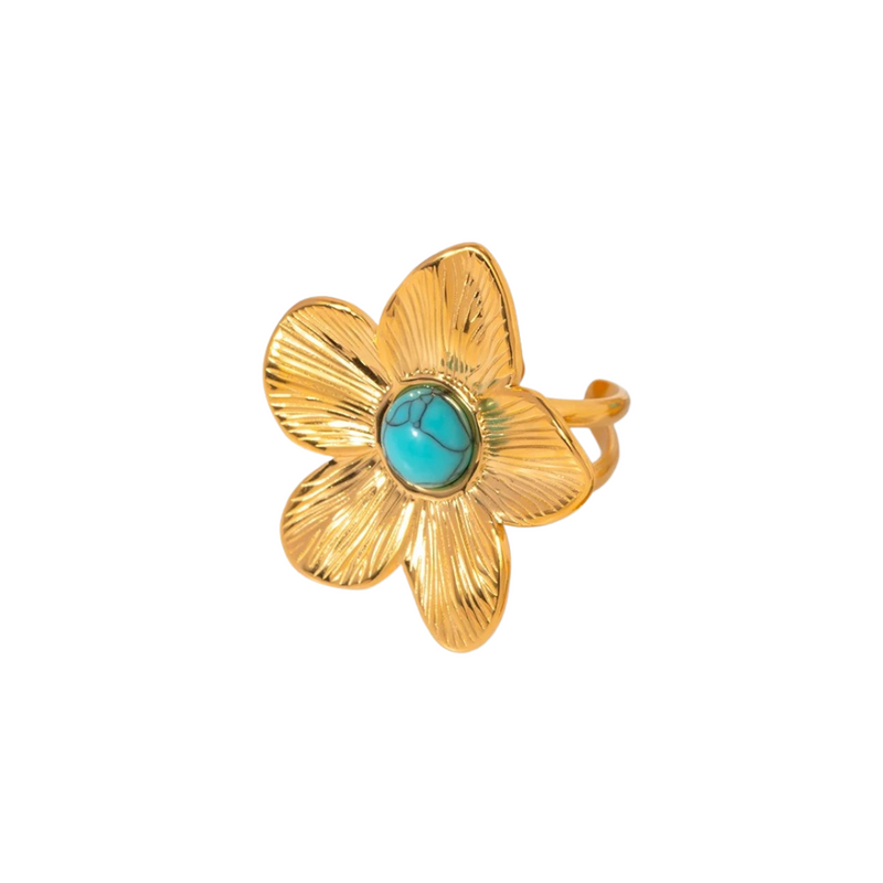 Anel Ajustável Flor de Dália