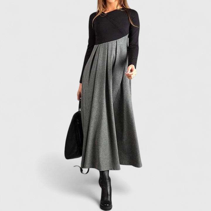 Janet | Vestido Longo Elegante de Manga Longa
