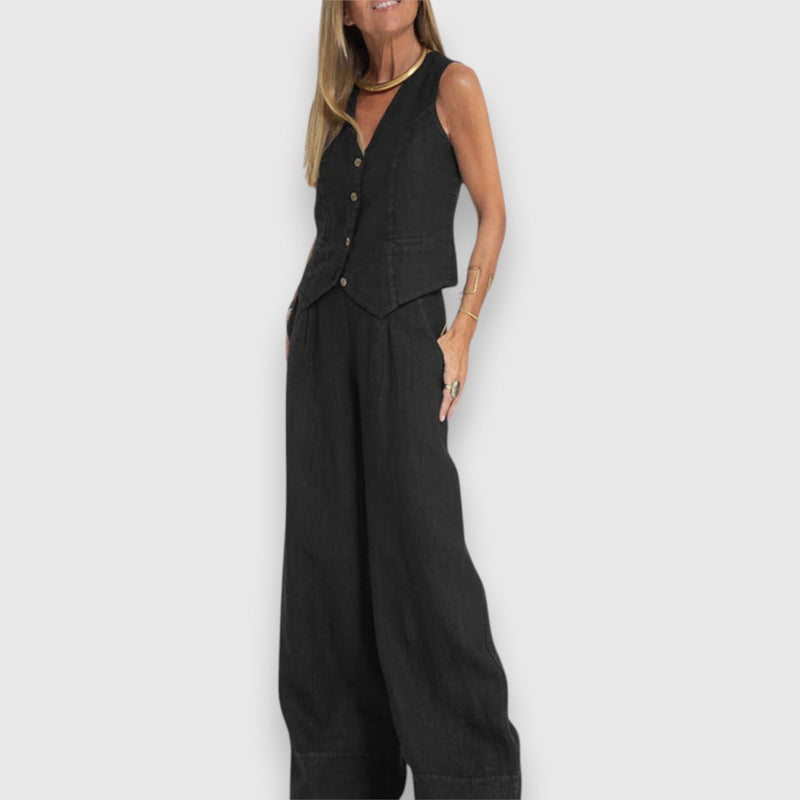 Conjunto de Duas Peças para Leveza de Verão