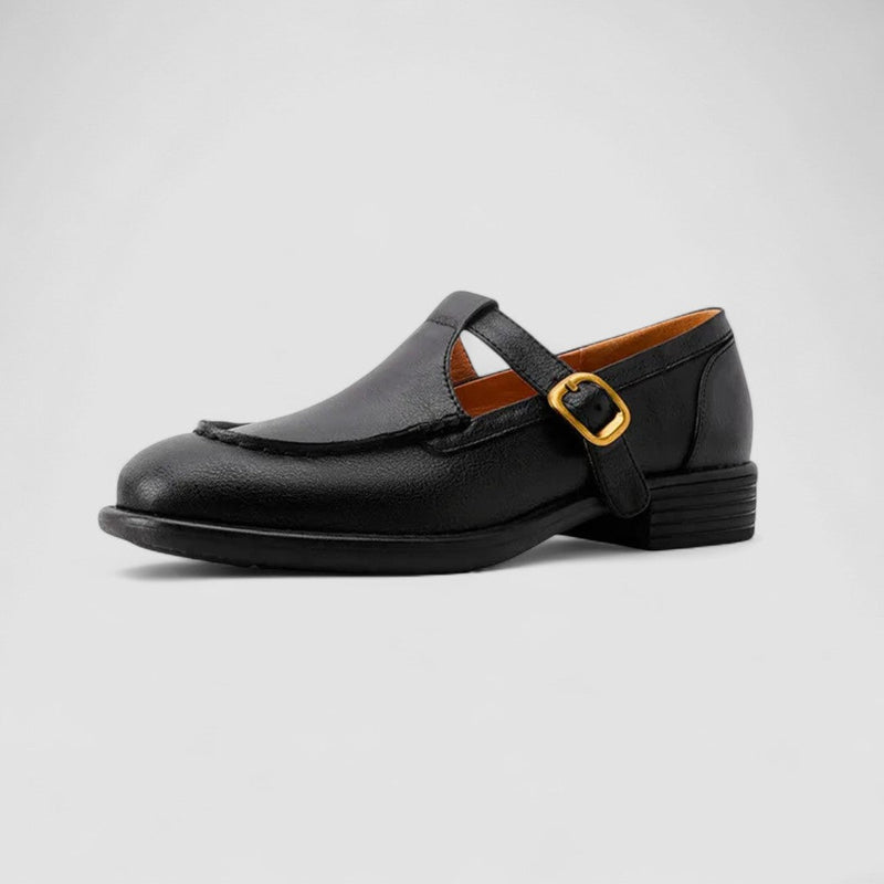 Zhelynne | Sapatos ortopédicos Mary Jane de bico quadrado