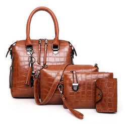 Olivia™ Elegância Clássica | Conjunto Moderno de 4 Peças para Bolsa