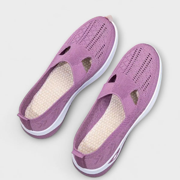 Martha - Botas Ortopédicas Confortáveis em Roxo