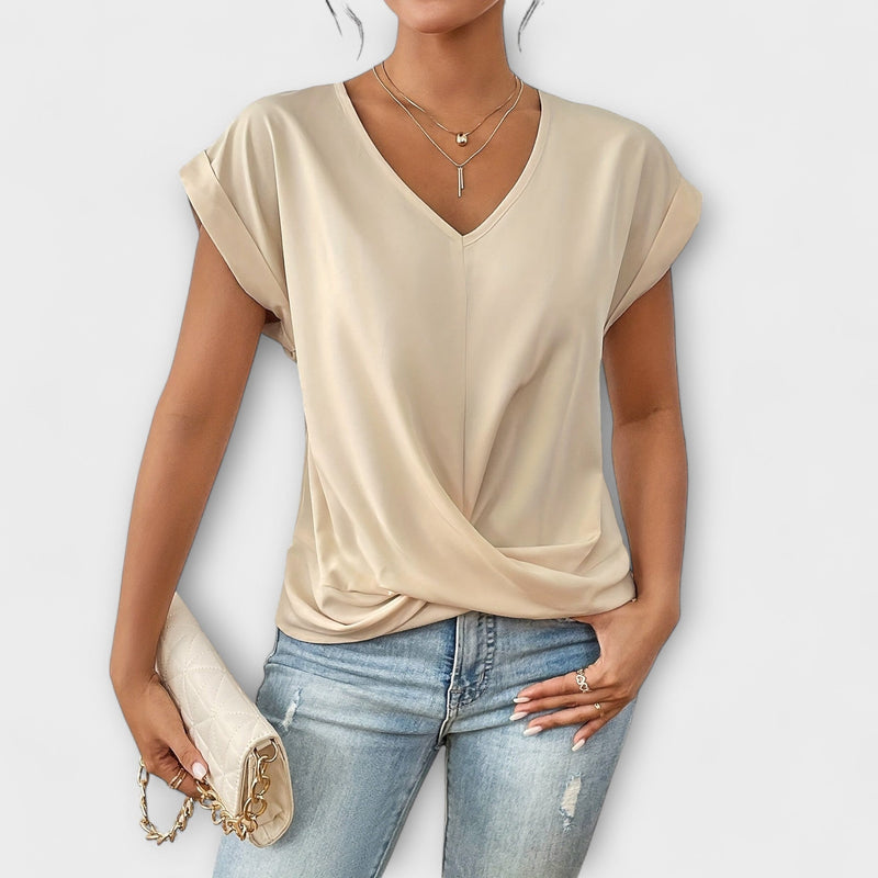 Carlinda | Blusa Elegante com Decote em V