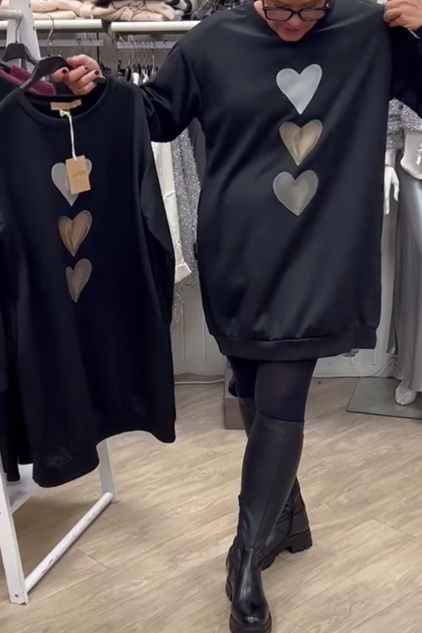 Flossy | Moletom de Manga Longa com Estampa de Coração