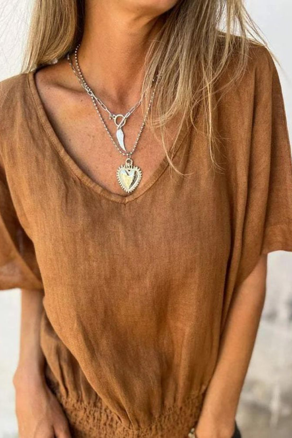 LENNOX – CAMISETA GOLA V APERTO