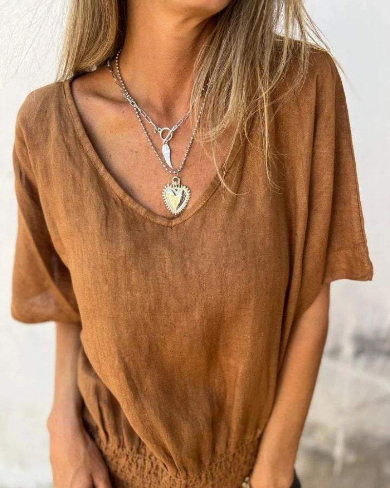 LENNOX – CAMISETA GOLA V APERTO