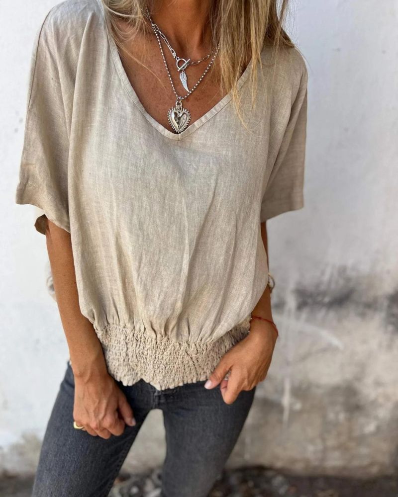 LENNOX – CAMISETA GOLA V APERTO
