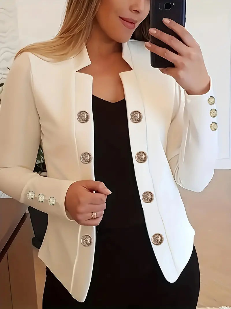 Layla™ - Blazer Estiloso de Dupla Abotoação