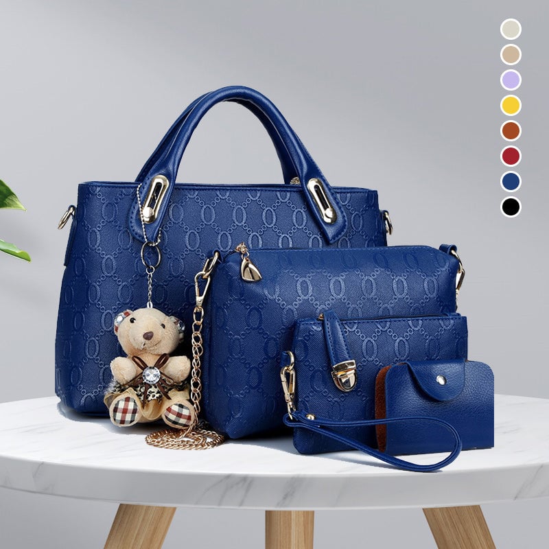 Conjunto Grace™ Luxe | Conjunto Elegante e Fofo de Bolsa com 4 Peças