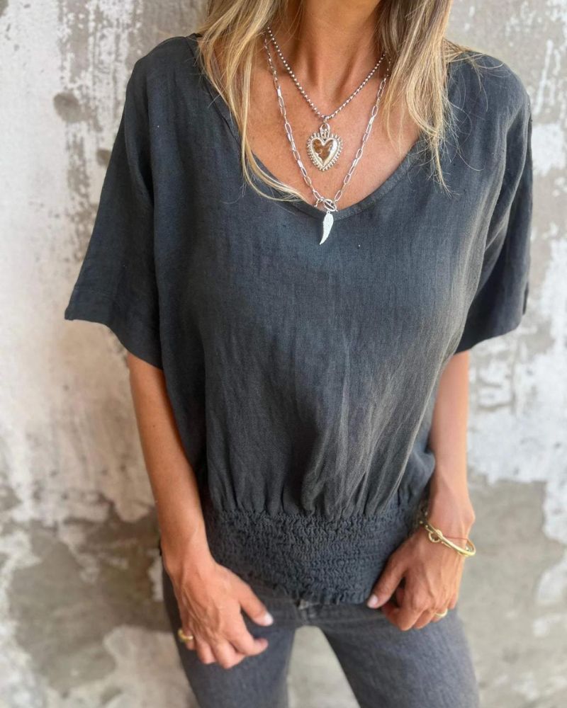 LENNOX – CAMISETA GOLA V APERTO