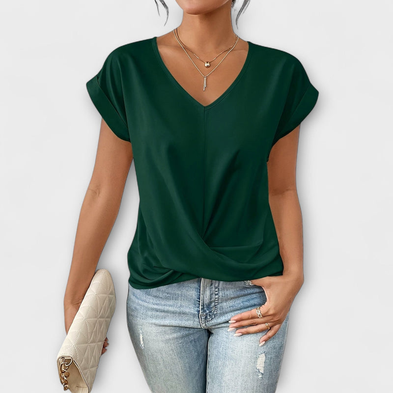 Carlinda | Blusa Elegante com Decote em V