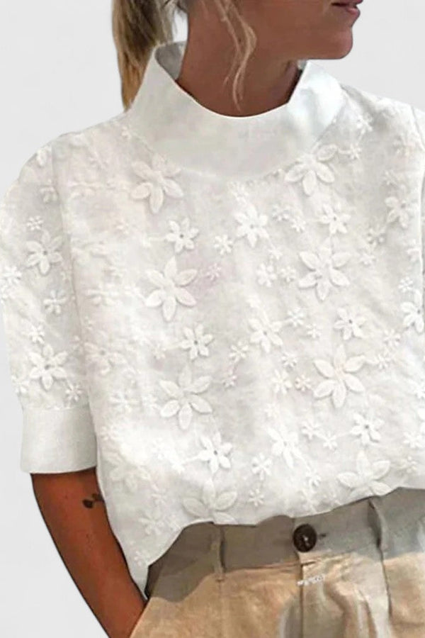 Sonelita™ | Blusa Elegante com Gola Alta