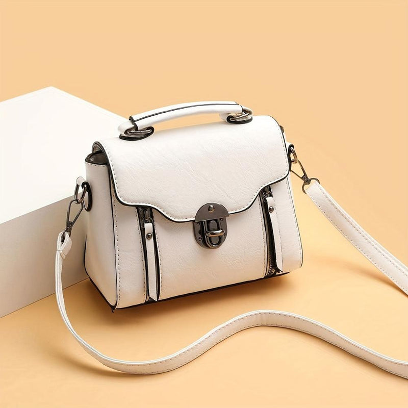 Zoe™ Elegância Atemporal | Bolsa Vintage com Aba