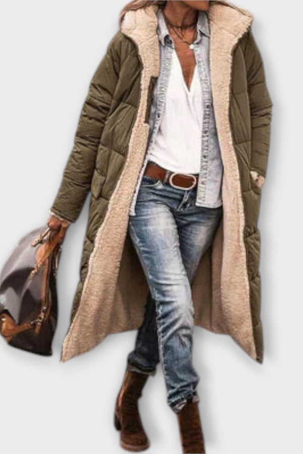 Kora - Casaco Aconchegante Forrado com Pele