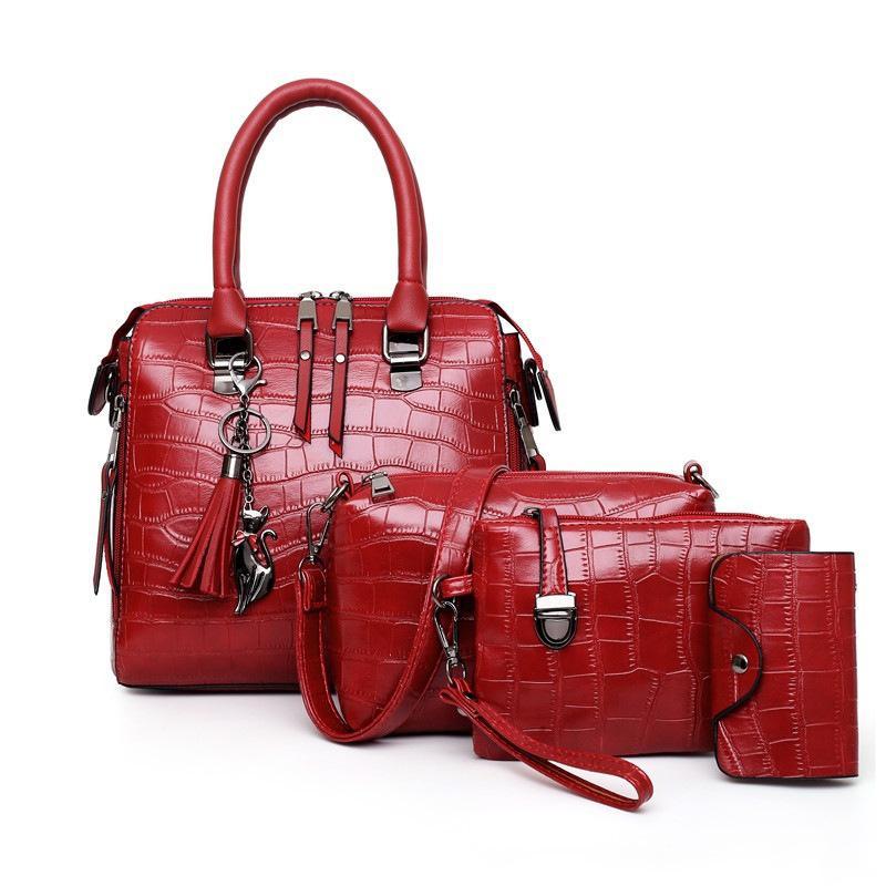 Olivia™ Elegância Clássica | Conjunto Moderno de 4 Peças para Bolsa