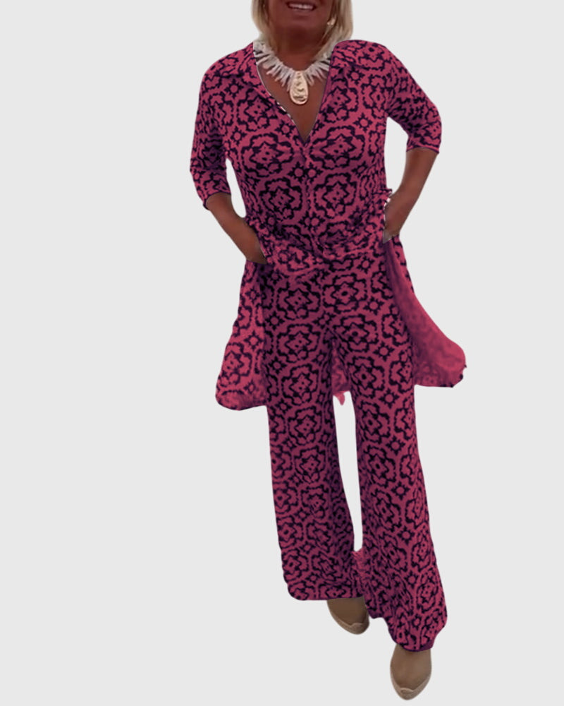 Gabriella™ | Conjunto Vintage Elegante de Duas Peças