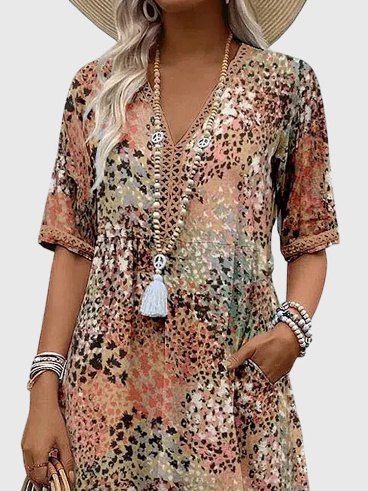 Bella | Vestido Midi Floral Elegante
