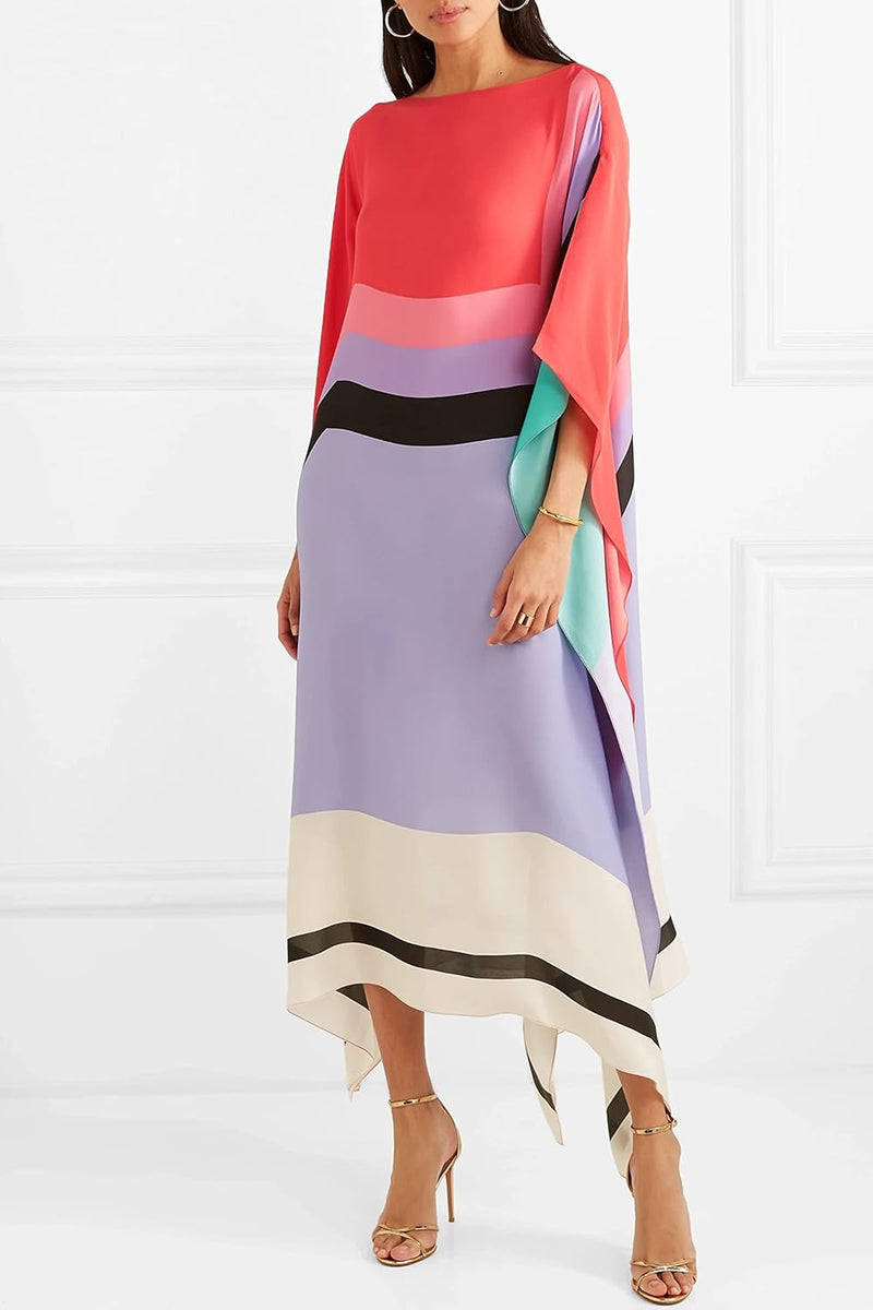 Rilinda | Kaftan Elegante com Estampa Geométrica