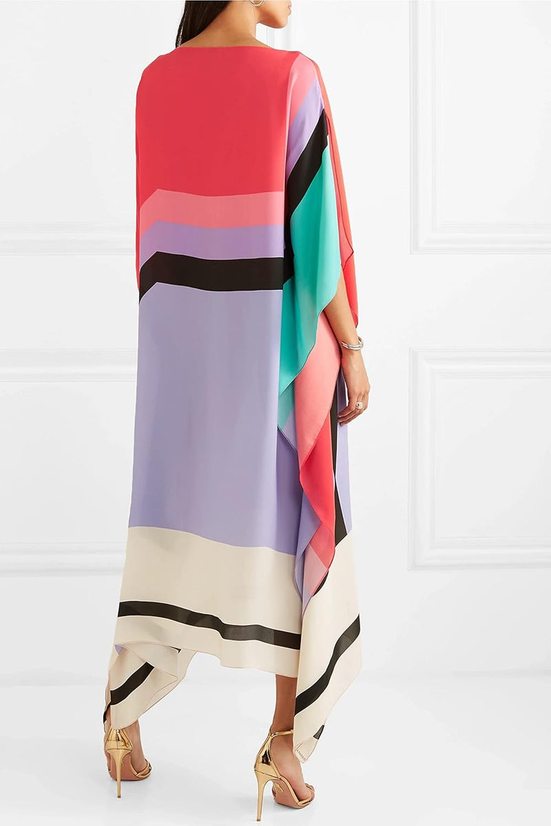 Rilinda | Kaftan Elegante com Estampa Geométrica