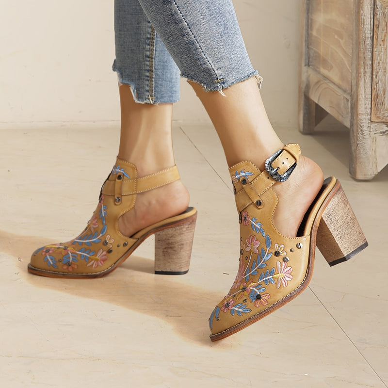 Rosine | Botas Vintage Florais de Tornozelo