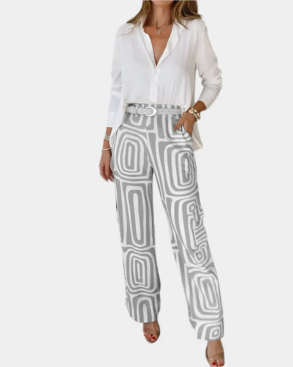 Conjunto Confortável e Elegante com Cinto de Presente
