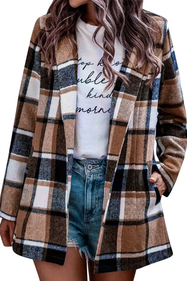 Avery™ - Blazer Vintage Xadrez