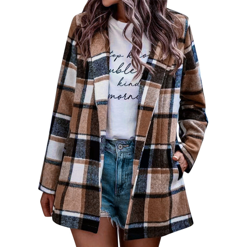 Avery™ - Blazer Vintage Xadrez