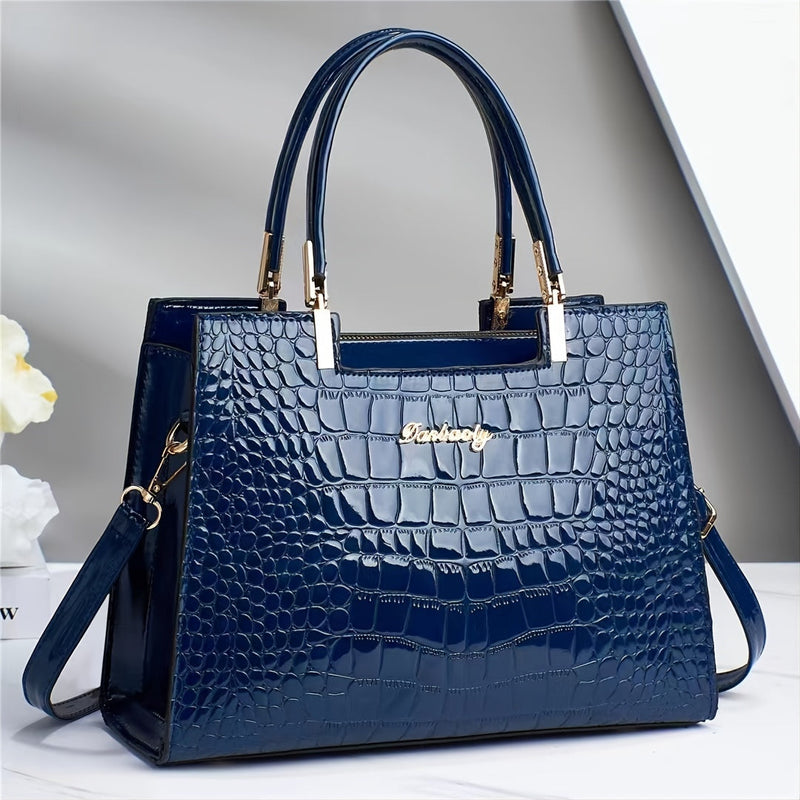Brooklyn™ Shine | Bolsa de Luxo com Relevo Croc