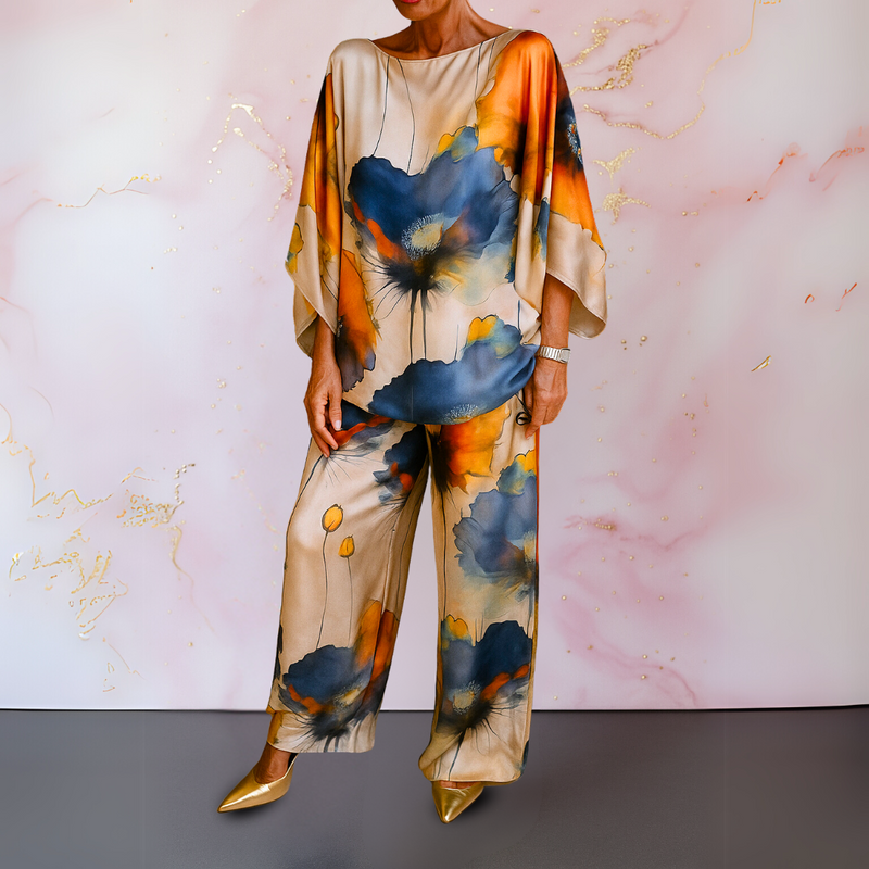 Evangelia | Conjunto Feminino de Duas Peças em Cetim