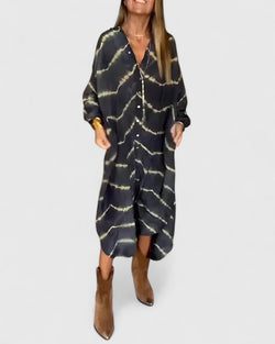 Amelie™ | Vestido Longo Listrado Boho Elegante