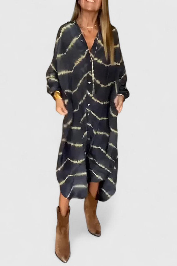 Amelie™ | Vestido Longo Listrado Boho Elegante