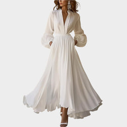 Vestido Maxi Branco Clássico