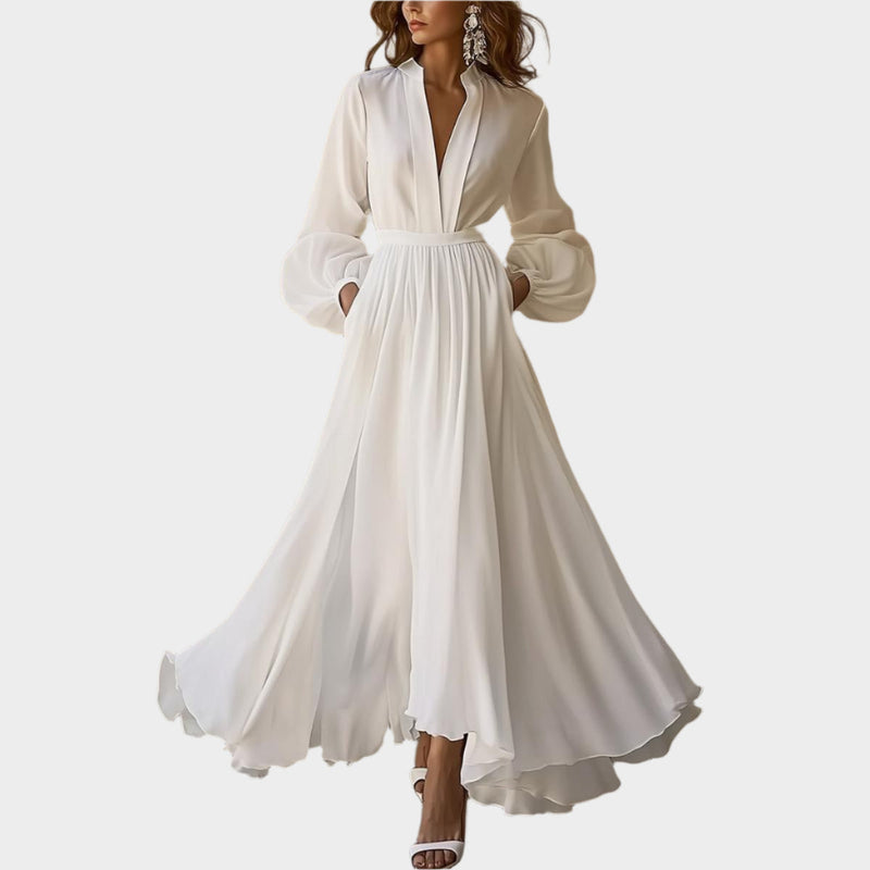 Vestido Maxi Branco Clássico