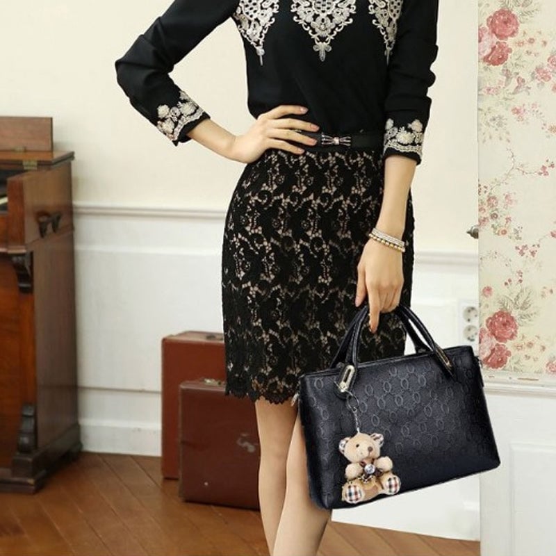 Conjunto Grace™ Luxe | Conjunto Elegante e Fofo de Bolsa com 4 Peças