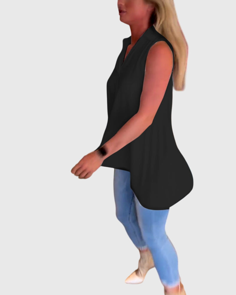 Lina™ | Blusa sem mangas