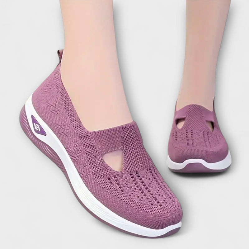 Martha - Botas Ortopédicas Confortáveis em Roxo