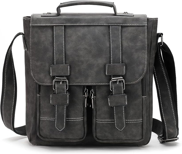 Liam™ - Bolsa Vintage com Múltiplos Bolsos e Estampa de Bandeira