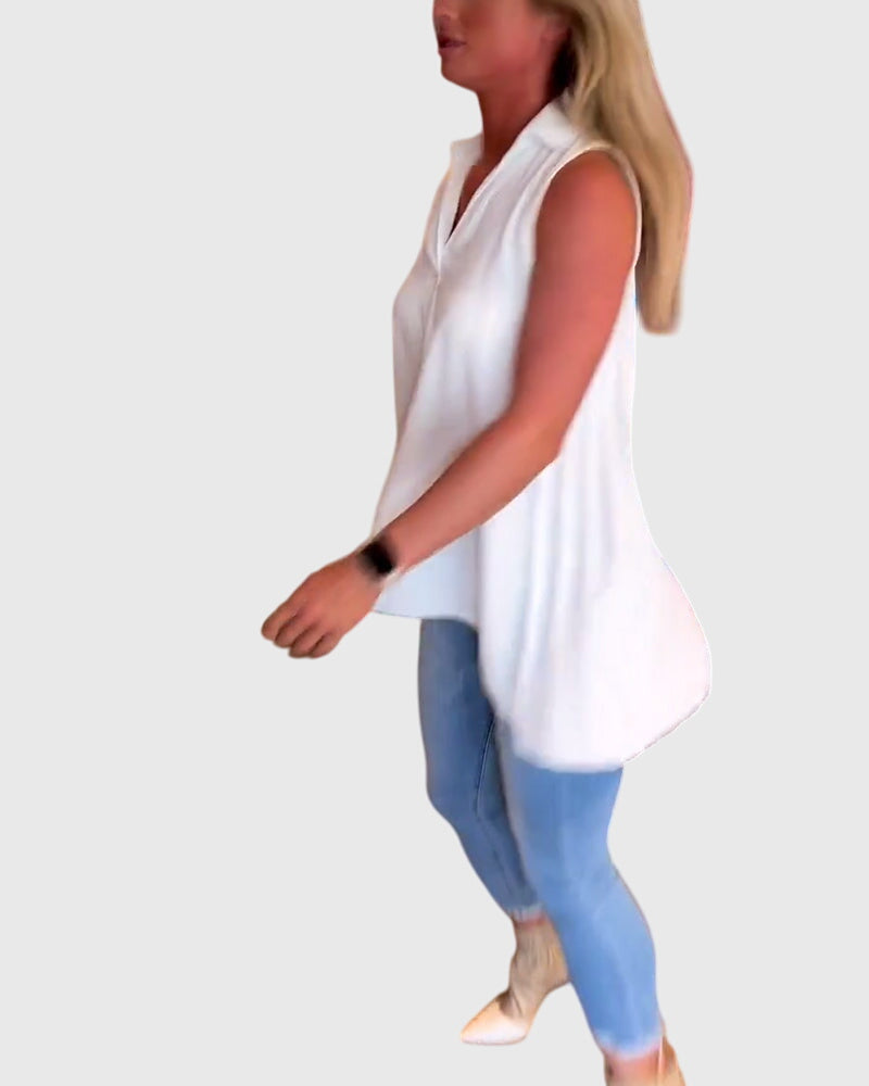 Lina™ | Blusa sem mangas