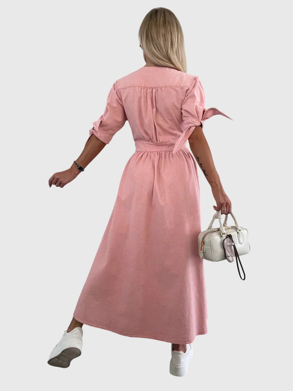 Sophia™ | Vestido Elegante de Jeans