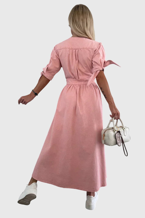 Sophia™ | Vestido Elegante de Jeans