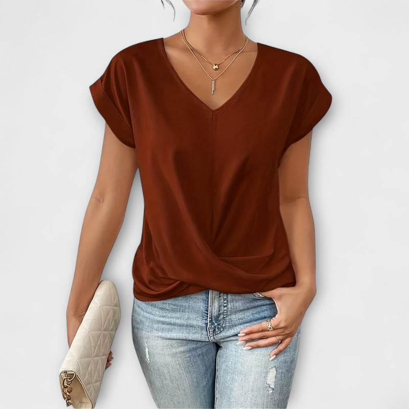 Carlinda | Blusa Elegante com Decote em V